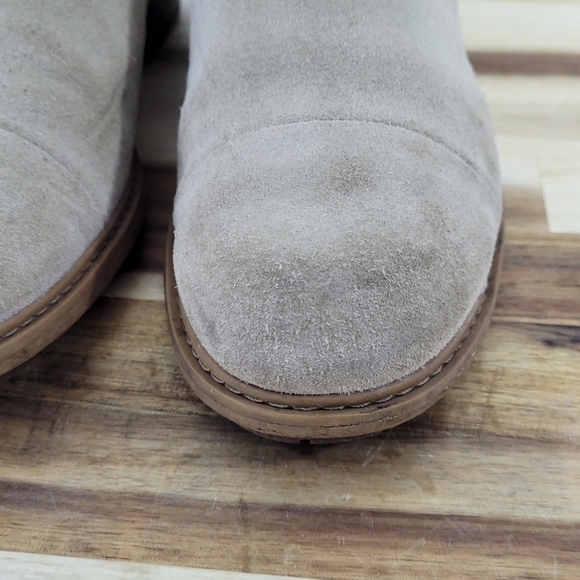 Timberland Sutherlin Bay Slouch Chelsea Boots  Light Taupe Beige Suede Size 7.5 - Picture 4 of 16